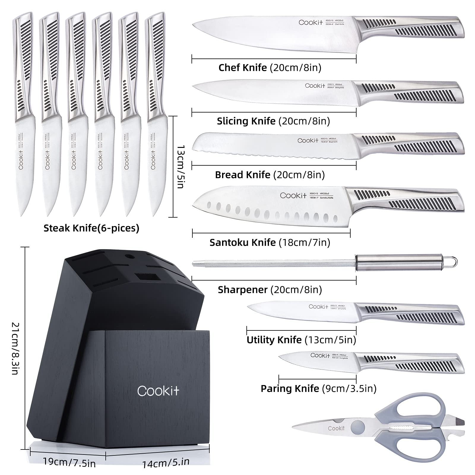 15 Piece Knife Sets